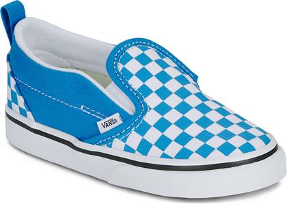 SLIP ON SLIP-ON V COLOR THEORY CHECKERBOARD BRIGHT AZURE VANS