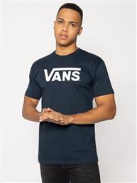 T-SHIRT CLASSIC VN000GGGNAV1 ΣΚΟΥΡΟ ΜΠΛΕ CLASSIC FIT VANS