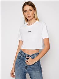 T-SHIRT FLYING V CROP CRE VN0A54QU ΛΕΥΚΟ CROPPED FIT VANS από το MODIVO