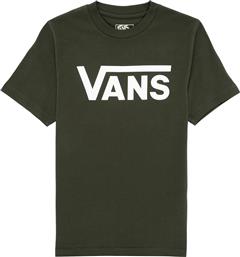 T-SHIRT ΜΕ ΚΟΝΤΑ ΜΑΝΙΚΙΑ CLASSIC VANS