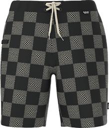 THE DAILY VINTAGE CHECK BOARDSHORT VN0007XWY28-Y28 ΛΕΥΚΟ-ΜΑΥΡΟ VANS