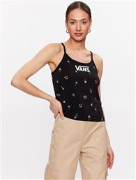 ΤΟΠ MICRO DITSY HALTER VN0003M6 ΜΑΥΡΟ REGULAR FIT VANS