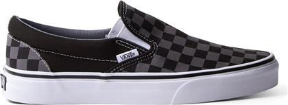 UNISEX ΥΦΑΣΜΑΤΙΝΑ ΠΑΠΟΥΤΣΙΑ ΜΕ ΚΑΡΟ ΣΧΕΔΙΟ CLASSIC SLIP-ON - VN000EYEBPJ1-** ΜΑΥΡΟ VANS