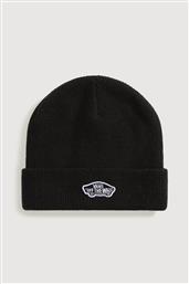 UNISEX ΠΛΕΚΤΟΣ ΣΚΟΥΦΟΣ ΜΕ ΛΟΓΟΤΥΠΟ ''CLASSIC CUFF'' - VN000QB2BLK1 ΜΑΥΡΟ VANS