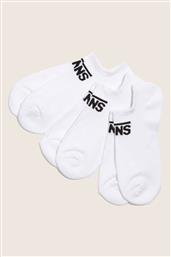 UNISEX ΣΕΤ ΚΟΝΤΕΣ ΚΑΛΤΣΕΣ ΜΕ ΛΟΓΟΤΥΠΟ CLASSIC KICK (3 ΤΕΜΑΧΙΑ) - VN000QBYWHT1 ΛΕΥΚΟ VANS