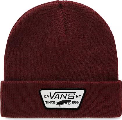 UNISEX ΣΚΟΥΦΑΚΙ ΜΕ LOGO LABEL ''MILFORD BEANIE'' - VN000UOU4QU1 ΜΠΟΡΝΤΟ VANS