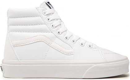 UNISEX SNEAKERS ΜΠΟΤΑΚΙΑ ΜΟΝΟΧΡΩΜΑ ΜΕ ΚΟΡΔΟΝΙΑ ''SK8-HI'' - VN000D5IW001 ΛΕΥΚΟ VANS