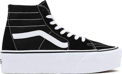 UNISEX SNEAKERS ΜΕ CONTRAST ΡΑΦΕΣ ΚΑΙ LOGO PATCH ΣΤΗΝ ΓΛΩΣΣΑ ''SK8'' - VN0A5JMKBMX1 ΜΑΥΡΟ VANS