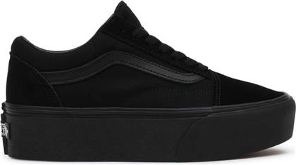 UNISEX SNEAKERS ΜΕ LOGO PATCH ΣΤΟ ΠΙΣΩ ΜΕΡΟΣ ''OLD SKOOL STACKFORM'' - VN0A7Q5MBKA1 ΜΑΥΡΟ VANS