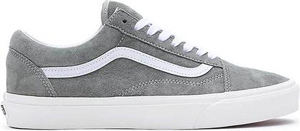 UNISEX SNEAKERS ΜΟΝΟΧΡΩΜΑ ΑΠΟ ΔΕΡΜΑ SUEDE ''OLD SKOOL'' - VN0005UFBY11 ΓΚΡΙ VANS