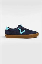 UNISEX SNEAKERS SUEDE ΜΕ ΛΟΓΟΤΥΠΟ ''SPORT LOW'' - VN000D09CJE1 ΜΠΛΕ ΣΚΟΥΡΟ VANS