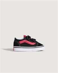 ΒΡΕΦΙΚΑ ΠΑΠΟΥΤΣΙΑ OLD SKOOL ΓΙΑ ΑΓΟΡΙΑ BLACK/RED (ΜΕΓΕΘΗ 20-25) - ΜΑΥΡΟ VANS