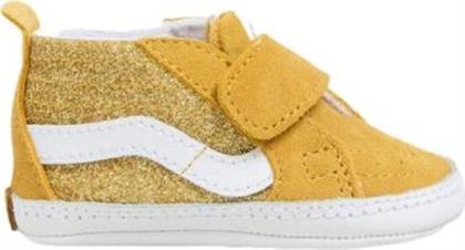 ΒΡΕΦΙΚΑ ΠΑΠΟΥΤΣΙΑ SK8-HI CRIB ΓΙΑ ΚΟΡΙΤΣΙΑ GLITTER GOLD (ΜΕΓΕΘΗ 17-18) - ΚΙΤΡΙΝΟ VANS