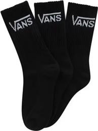 WM CLASSIC CREW WMNS 6.5-10 3PK VN0A49ZFBLK-BLK ΜΑΥΡΟ VANS