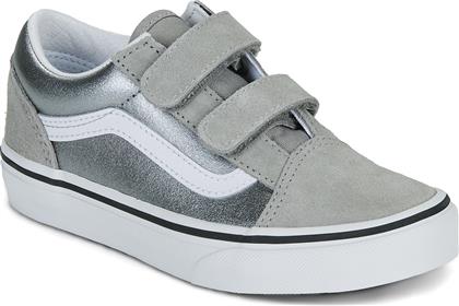 XΑΜΗΛΑ SNEAKERS OLD SKOOL V METALLIC SILVER VANS