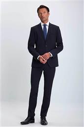 ΑΝΔΡΙΚΟ ΚΟΣΤΟΥΜΙ ΜΟΝΟΧΡΩΜΟ SLIM FIT - D101000731106101 ΜΠΛΕ ΣΚΟΥΡΟ VARDAS