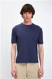 ΑΝΔΡΙΚΟ T-SHIRT ΜΟΝΟΧΡΩΜΟ REGULAR FIT - D239000861107101 ΜΠΛΕ ΣΚΟΥΡΟ VARDAS
