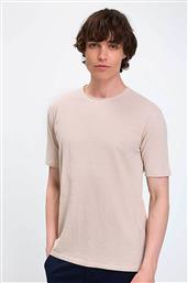 ΑΝΔΡΙΚΟ T-SHIRT ΜΟΝΟΧΡΩΜΟ REGULAR FIT - D239000861200101 ΜΠΕΖ VARDAS