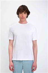 ΑΝΔΡΙΚΟ T-SHIRT ΜΟΝΟΧΡΩΜΟ REGULAR FIT - D239000862100101 ΛΕΥΚΟ VARDAS