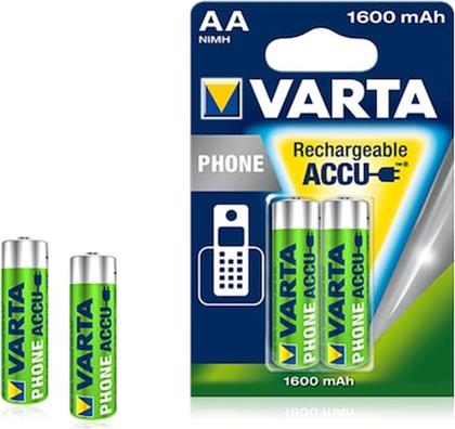 ΕΠΑΝΑΦΟΡΤΙΖΟΜΕΝΕΣ ΜΠΑΤΑΡΙΕΣ AA NIMH 1600MAH 1.2 V 2 ΤΕΜΑΧΙΑ VARTA