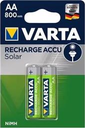 ΕΠΑΝΑΦΟΡΤΙΖΟΜΕΝΕΣ ΜΠΑΤΑΡΙΕΣ SOLAR POWER 2AA 800MAH - (12854) VARTA