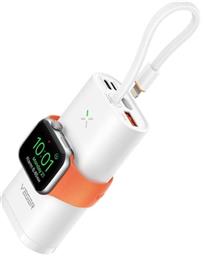 MINI POWERBANK W1162S FAST CHARGE MAGFAN 10.000MAH + ΑΣΥΡΜΑΤΗ ΦΟΡΤΙΣΗ APPLE WATCH - ΛΕΥΚΟ VEGER