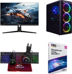 BUNDLE DESKTOP (RYZEN 5-5600G/16GB/512GB SSD/RADEON VEGA 7 GRAPHICS/FREEDOS) + DAHUA GAMING MONITOR 27 FHD IPS 180HZ 0.5MS + ΣΕΤ GAMING 4 IN 1 CM416 + ANTIVIRUS BITDEFENDER VENGEANCE