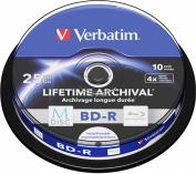 43825 BD-R M-DISC 25GB X4 INKJET PRINTABLE 10PCS VERBATIM