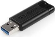 49316 16GB PINSTRIPE USB 3.0 FLASH DRIVE BLACK VERBATIM