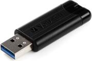 49317 PINSTRIPE 32GB USB 3.0 DRIVE BLACK VERBATIM