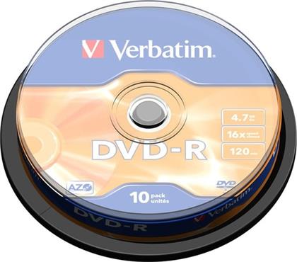 ΔΙΣΚΟΙ CD/DVD DVD-R 4.7GB 10ΤΜΧ VERBATIM