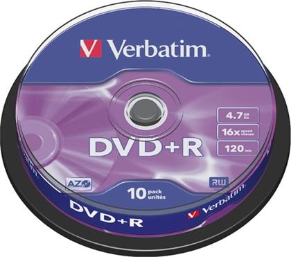 ΔΙΣΚΟΙ CD/DVD DVD+R 4.7GB 10ΤΜΧ VERBATIM από το PUBLIC