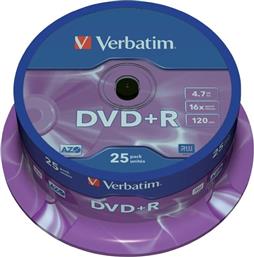 ΔΙΣΚΟΙ CD/DVD DVD+R 4.7GB 25ΤΜΧ VERBATIM