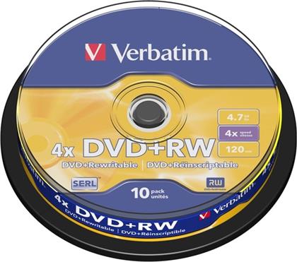 ΔΙΣΚΟΙ CD/DVD DVD+RW 4.7GB 10ΤΜΧ VERBATIM από το PUBLIC