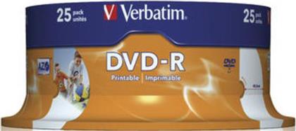 ΔΙΣΚΟΙ CD/DVD DVD-R 4.7GB 25ΤΜΧ VERBATIM από το MEDIA MARKT
