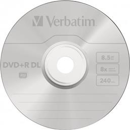 ΔΙΣΚΟΙ ΕΓΓΡΑΦΗΣ DVD+R DL 43541 - 4.7GB SLIM CASE, AZO MATT SILVER SURFACE, 1 ΤΕΜ. VERBATIM από το PUBLIC
