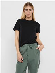 T-SHIRT PAULA 10243889 ΜΑΥΡΟ REGULAR FIT VERO MODA