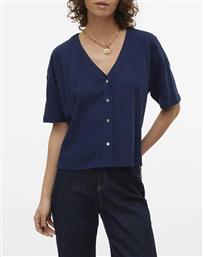 VMMYMILO 2/4 V-NECK SHIRT WVN GA VERO MODA