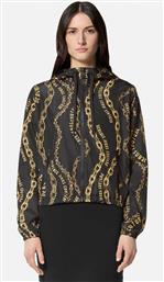 ΓΥΝΑΙΚΕΙΟ JACKET ΜΕ ALL-OVER CHAIN PRINT ΚΑΙ ΤΣΕΠΕΣ - 77HAS401CQD56 ΜΑΥΡΟ VERSACE JEANS COUTURE