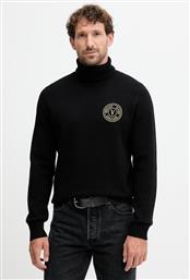 ΜΑΛΛΙΝΗ ΜΠΛΟΥΖΑ ΧΡΩΜΑ: ΜΑΥΡΟ, 79GAFM14 CMH81 VERSACE JEANS COUTURE