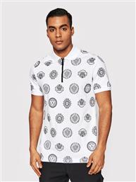 POLO PRINT COIN 72GAG626 ΛΕΥΚΟ REGULAR FIT VERSACE JEANS COUTURE από το MODIVO