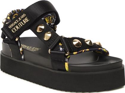 ΣΑΝΔΑΛΙΑ 74VA3SM2 ZS187 ΜΑΥΡΟ VERSACE JEANS COUTURE από το EPAPOUTSIA