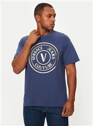 T-SHIRT 77GAHT01 ΣΚΟΥΡΟ ΜΠΛΕ REGULAR FIT VERSACE JEANS COUTURE