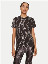 T-SHIRT 77HAH613 JS365 ΜΑΥΡΟ REGULAR FIT VERSACE JEANS COUTURE