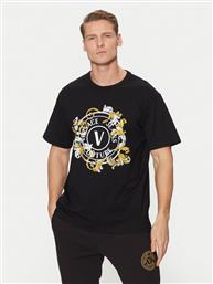 T-SHIRT 78GAHC01 ΜΑΥΡΟ REGULAR FIT VERSACE JEANS COUTURE