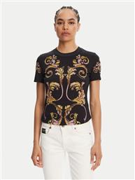 T-SHIRT 78HAH6P8 ΜΑΥΡΟ SLIM FIT VERSACE JEANS COUTURE