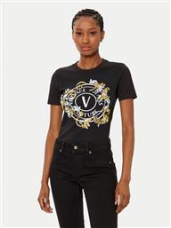 T-SHIRT 78HAHC01 ΜΑΥΡΟ REGULAR FIT VERSACE JEANS COUTURE