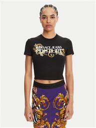 T-SHIRT 78HAHC05 ΜΑΥΡΟ SLIM FIT VERSACE JEANS COUTURE