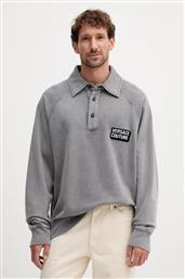 ΒΑΜΒΑΚΕΡΗ ΜΠΛΟΥΖΑ ΧΡΩΜΑ: ΓΚΡΙ, 79GAIE00 CF00E VERSACE JEANS COUTURE