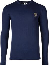 LONGSLEEVE 26516 ΜΠΛΕ SLIM FIT VERSACE από το MODIVO